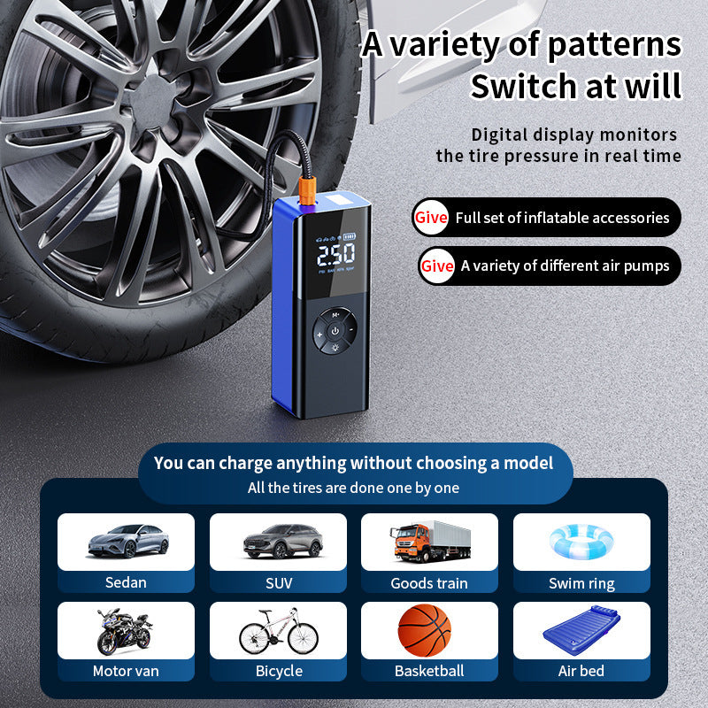 Wireless  Digital Display Car Tire Air Pump